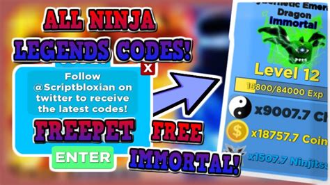 ninja legends codes